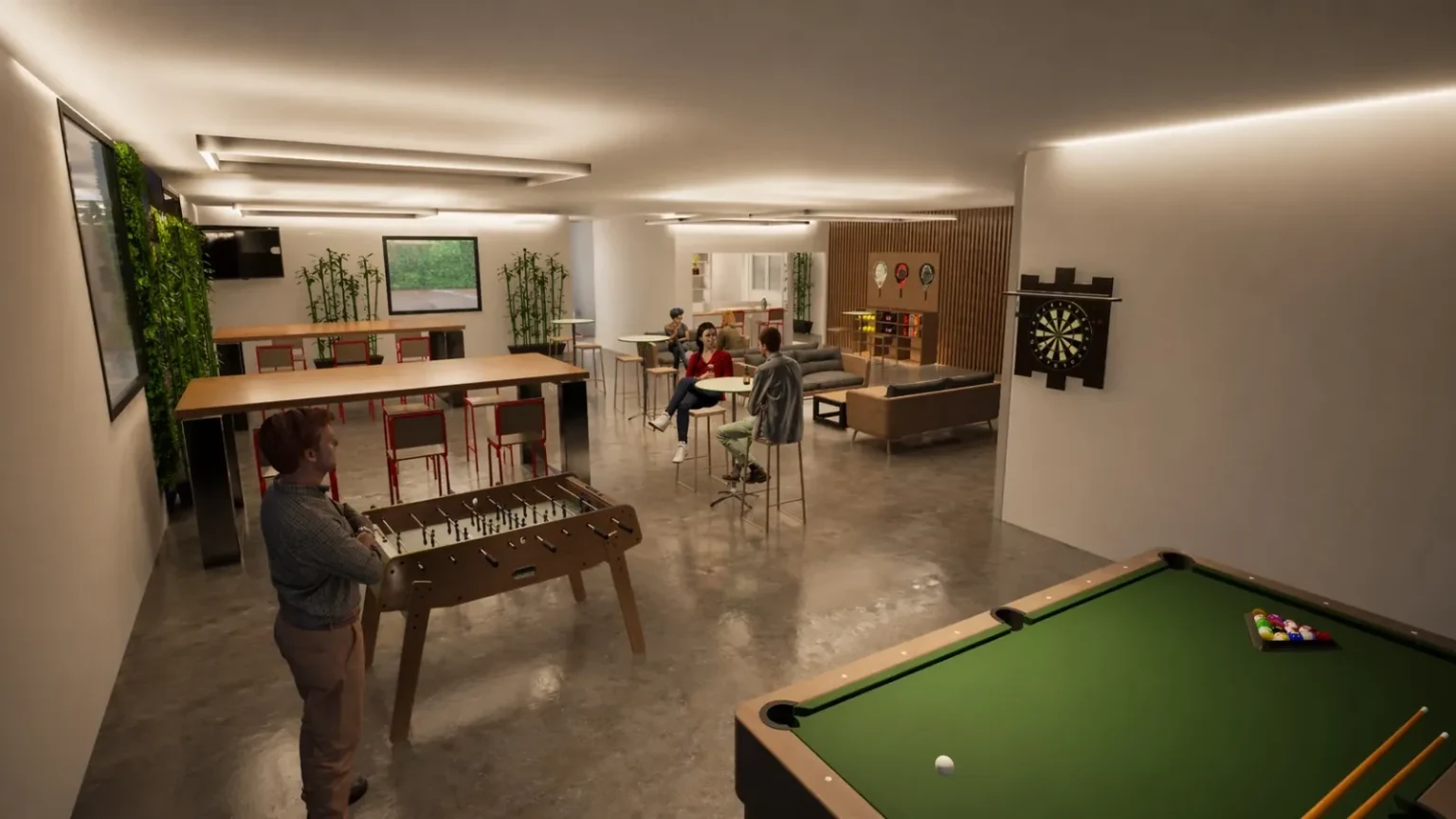 Club House Padel Arena à Vendôme/Saint Ouen, plans & rendu 3D, dessinateur ArchiMade